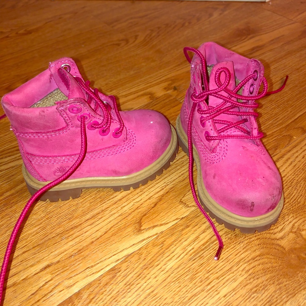 Baby Timbs Pink Size 4c